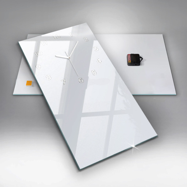 Vertikální nástěnné hodiny Barva tmavě bílá