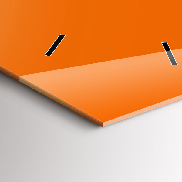 Vertikální nástěnné hodiny Barva oranžová