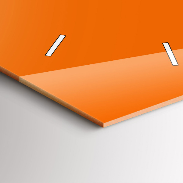 Vertikální nástěnné hodiny Barva oranžová