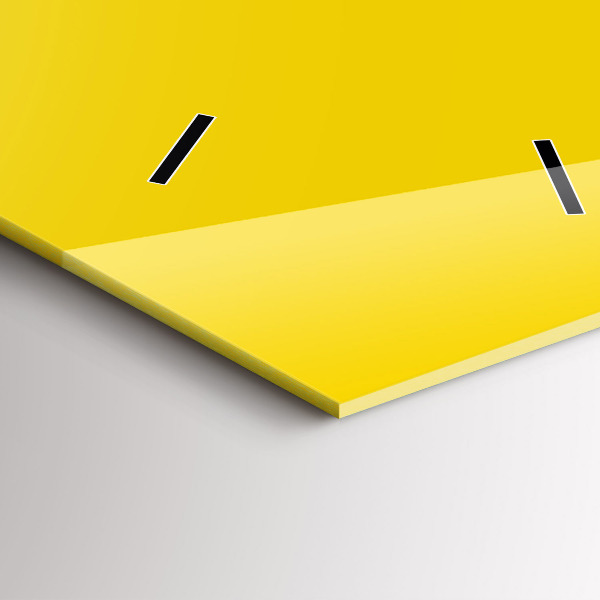 Vertikální nástěnné hodiny Barva světle žlutá