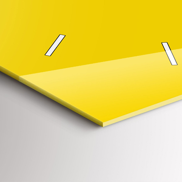 Vertikální nástěnné hodiny Barva světle žlutá