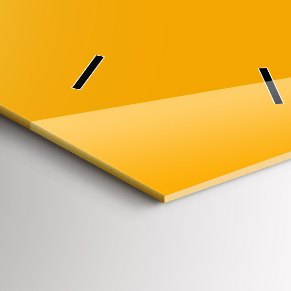 Vertikální nástěnné hodiny Barva zlatožlutá