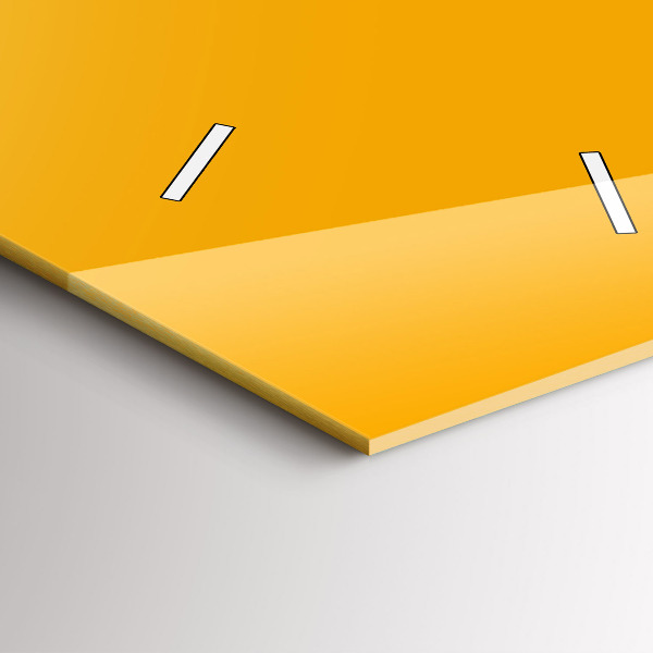 Vertikální nástěnné hodiny Barva zlatožlutá