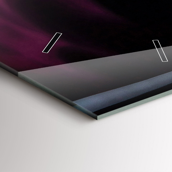 Vertikální skleněné hodiny Červené víno