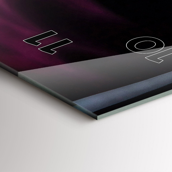 Vertikální skleněné hodiny Červené víno