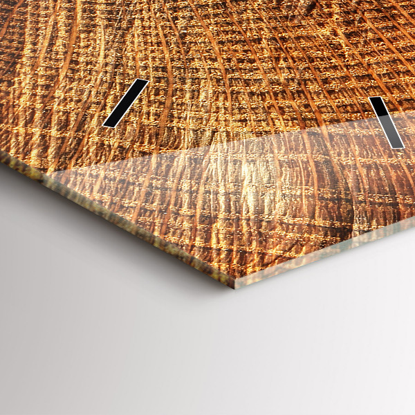 Vertikální skleněné hodiny Starý kmen stromu