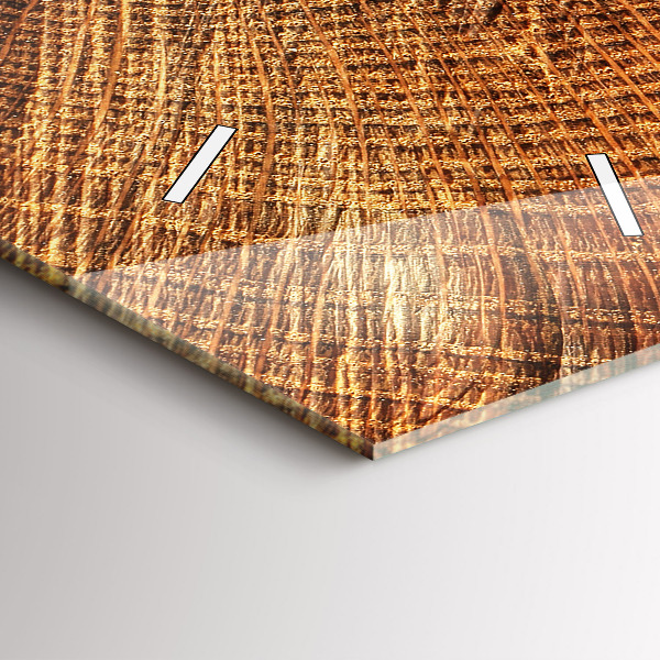 Vertikální skleněné hodiny Starý kmen stromu