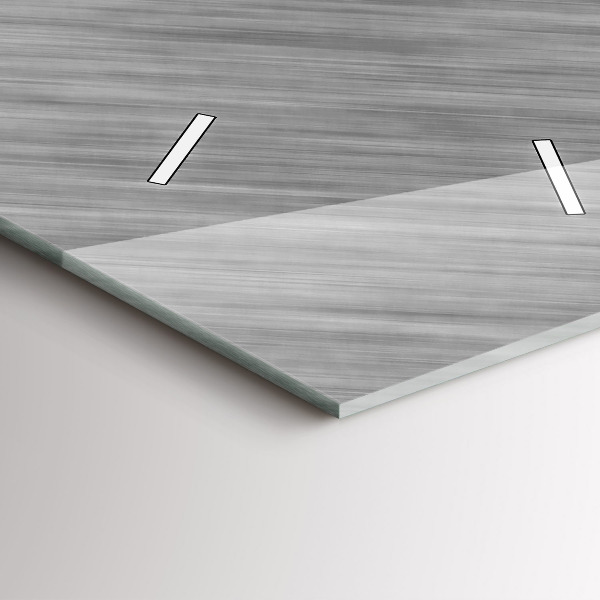 Vertikální skleněné hodiny Kovová stěna