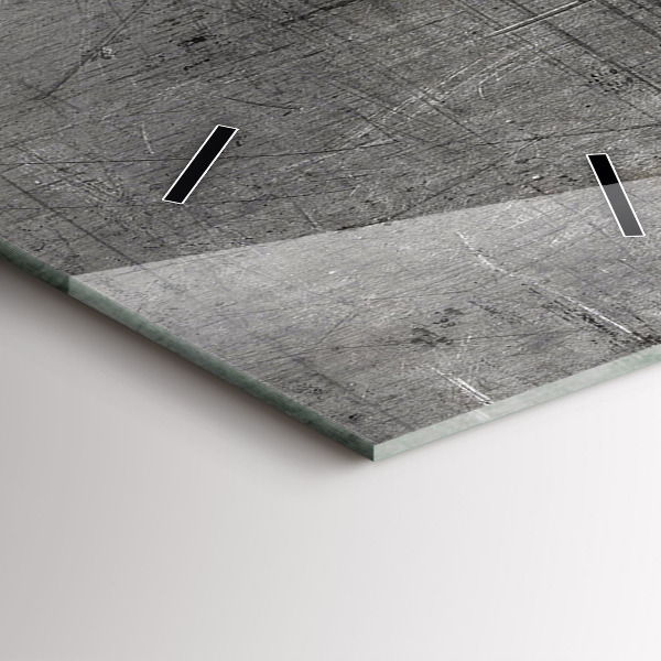 Vertikální skleněné hodiny Kovová zeď