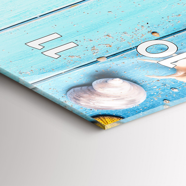 Vertikální skleněné hodiny Plážové doplňky