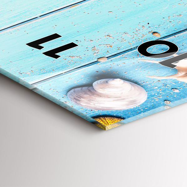 Vertikální skleněné hodiny Plážové doplňky