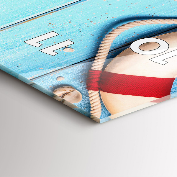 Vertikální skleněné hodiny Plážové doplňky