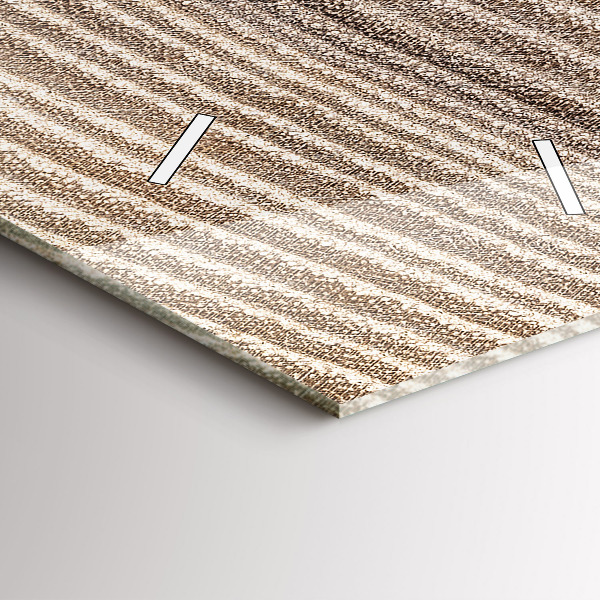 Vertikální skleněné hodiny Kmen stromu