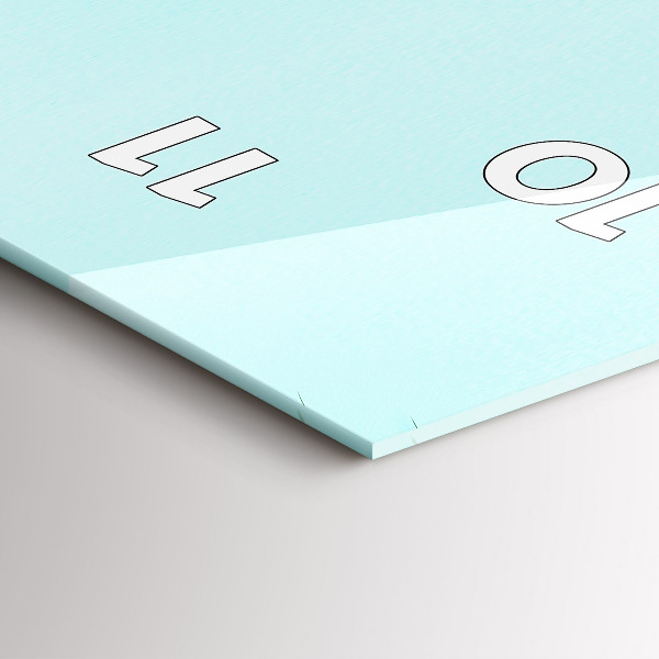 Vertikální skleněné hodiny Zelené palmy