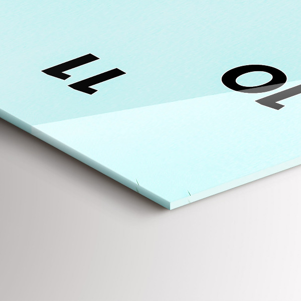 Vertikální skleněné hodiny Zelené palmy