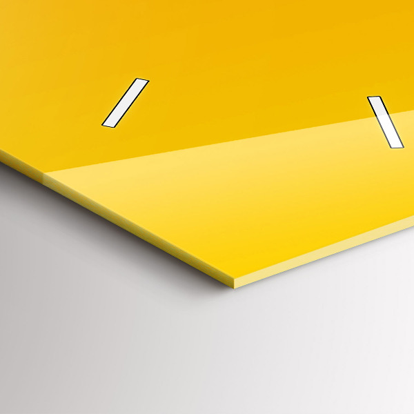 Vertikální skleněné hodiny Oranžový