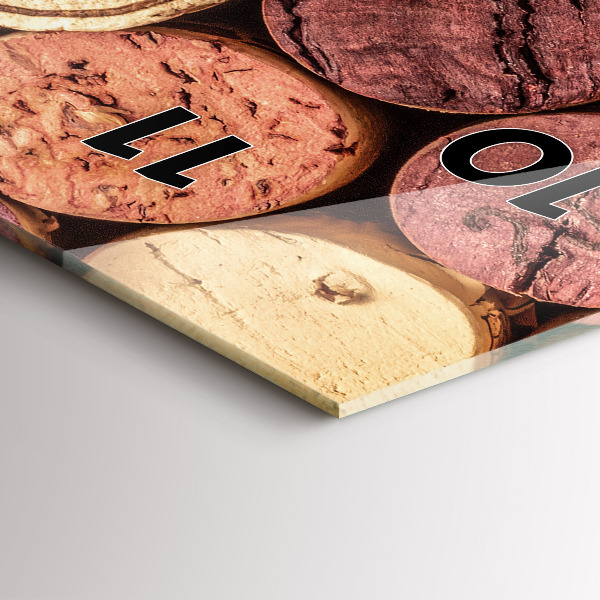 Vertikální skleněné hodiny Zátky od vína