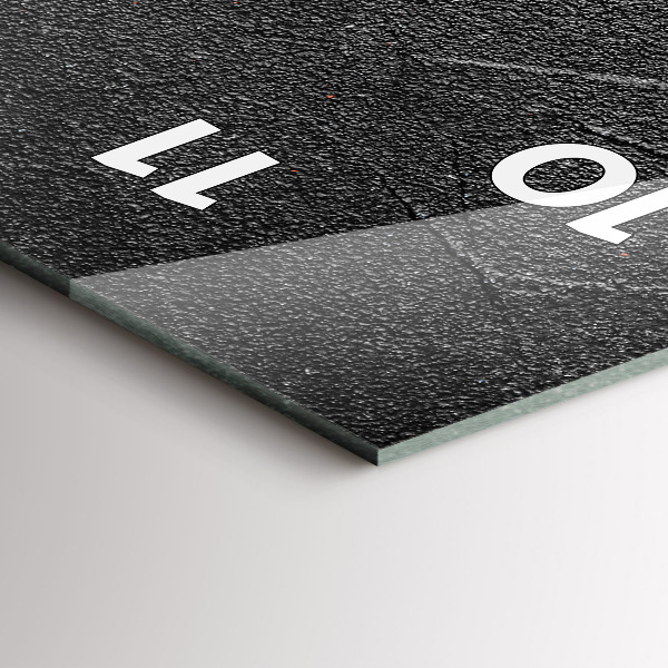 Vertikální skleněné hodiny Červené papriky