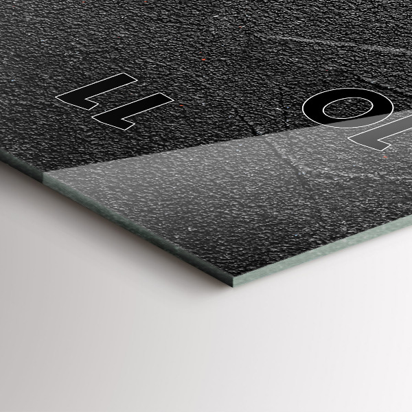 Vertikální skleněné hodiny Červené papriky