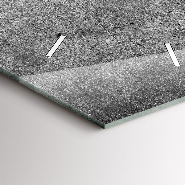 Vertikální skleněné hodiny Průmyslová zeď