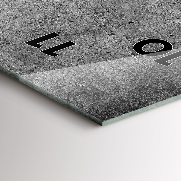 Vertikální skleněné hodiny Průmyslová zeď