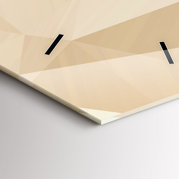 Vertikální skleněné hodiny Trojúhelníky abstraktní