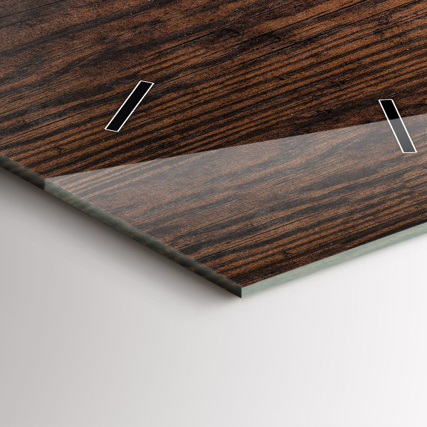 Vertikální skleněné hodiny Staré dřevo