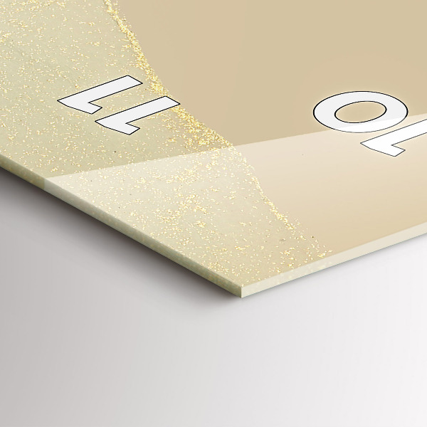 Vertikální skleněné hodiny Barevná abstrakce