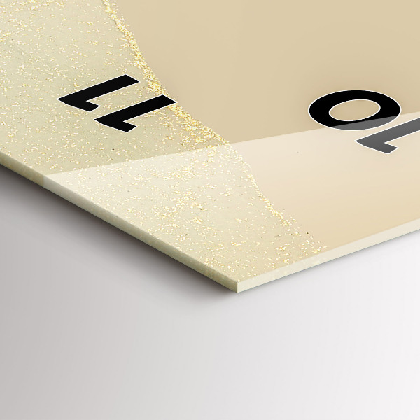 Vertikální skleněné hodiny Barevná abstrakce