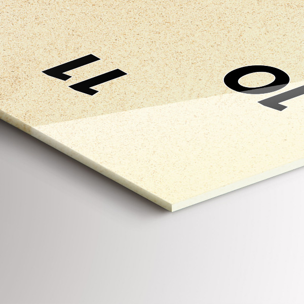 Vertikální skleněné hodiny Zlatá abstrakce