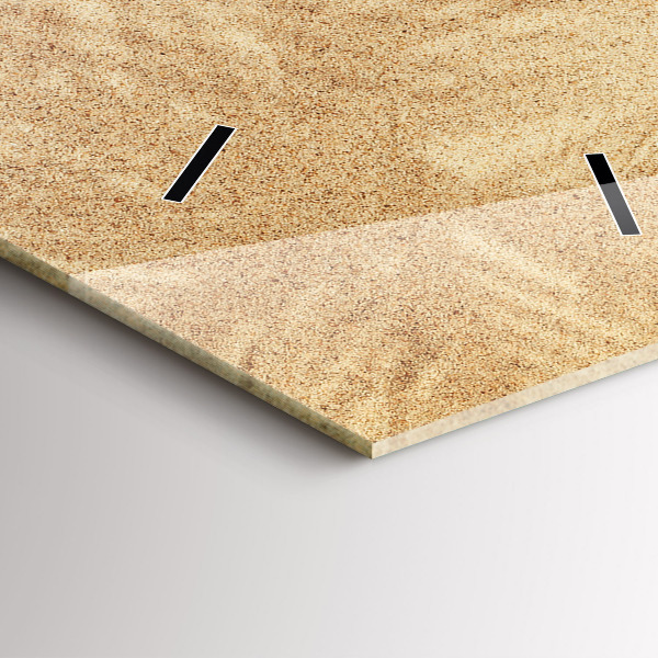 Vertikální skleněné hodiny Zlatá abstrakce