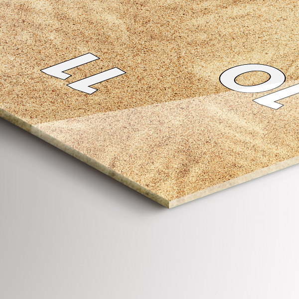 Vertikální skleněné hodiny Zlatá abstrakce