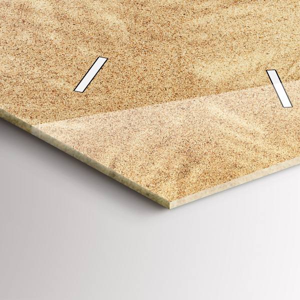 Vertikální skleněné hodiny Zlatá abstrakce