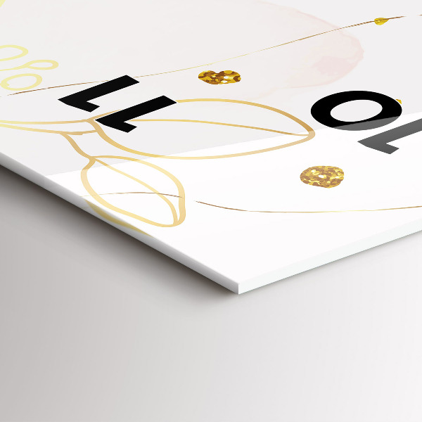 Vertikální skleněné hodiny Pastelová abstrakce