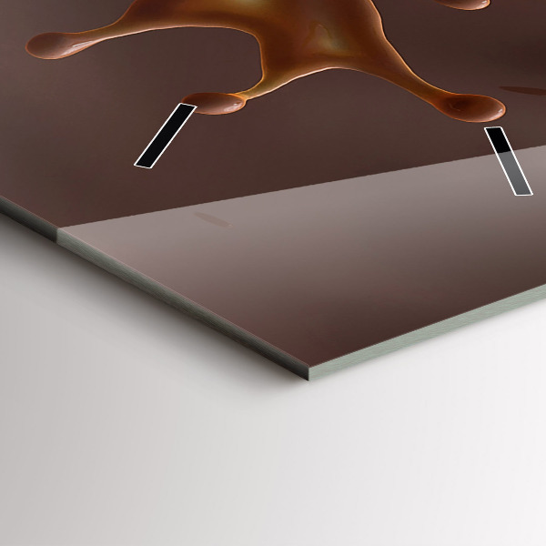 Vertikální skleněné hodiny Kakaové vlny