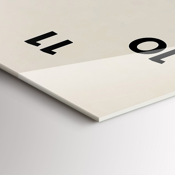 Vertikální skleněné hodiny Abstraktní hory