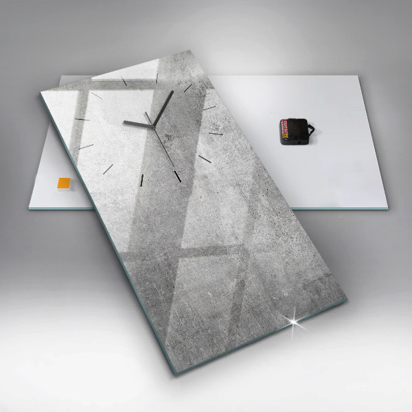 Vertikální nástěnné hodiny Surová zeď