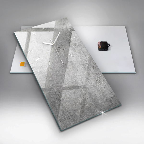 Vertikální nástěnné hodiny Surová zeď