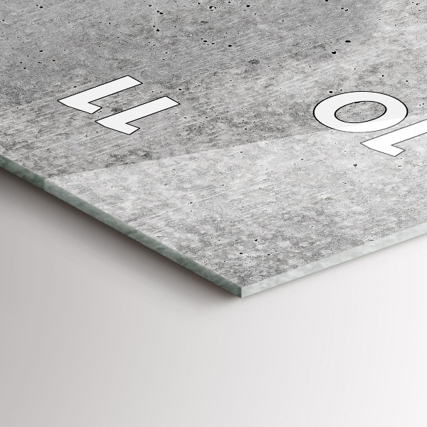 Vertikální nástěnné hodiny Surová zeď