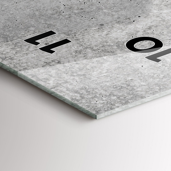 Vertikální nástěnné hodiny Surová zeď