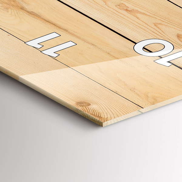 Vertikální nástěnné hodiny Dřevěná prkna