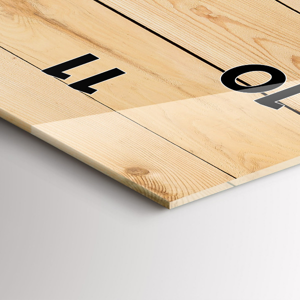 Vertikální nástěnné hodiny Dřevěná prkna