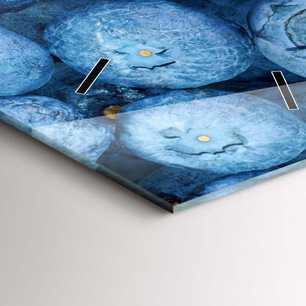 Vertikální nástěnné hodiny Bobule a maliny