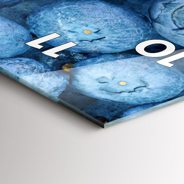 Vertikální nástěnné hodiny Bobule a maliny