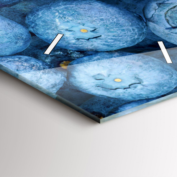 Vertikální nástěnné hodiny Bobule a maliny