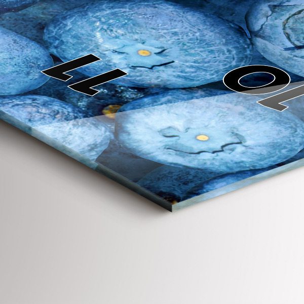 Vertikální nástěnné hodiny Bobule a maliny