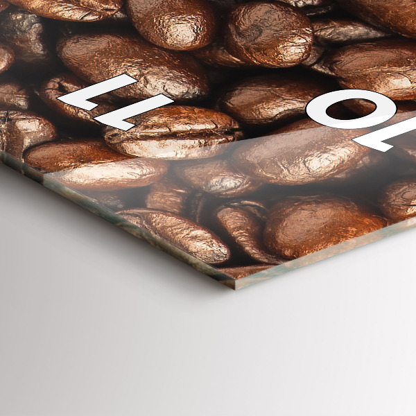 Vertikální nástěnné hodiny Zrnková káva