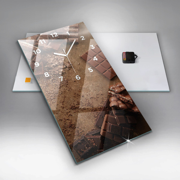 Vertikální nástěnné hodiny Čokoládové tyčinky