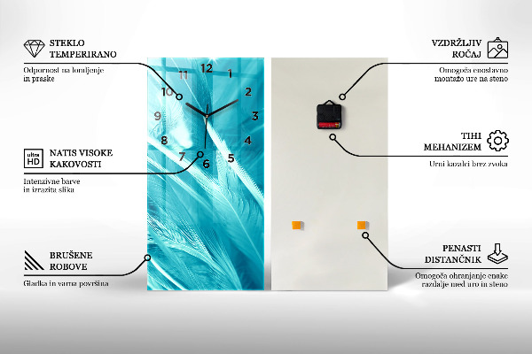 Vertikální nástěnné hodiny Čokoládové tyčinky