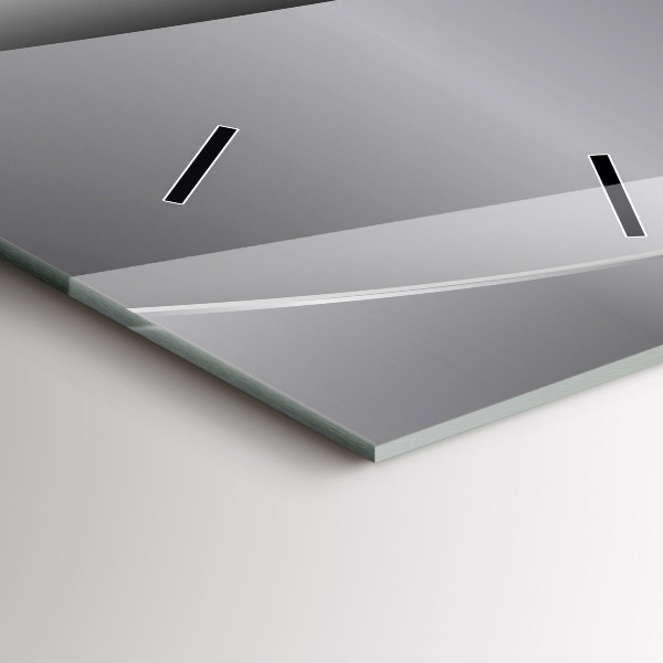 Vertikální nástěnné hodiny Stříbrná abstrakce